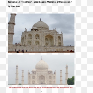 Pdf - Taj Mahal Clipart