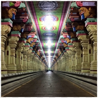 India / Tamil Nadu / Rameshwaram Island Ramanathaswamy - Arch Clipart