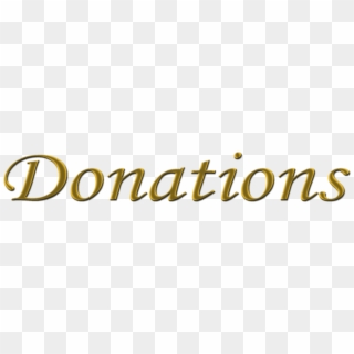 Donations Banner Logo - Calligraphy Clipart