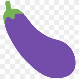 Eggplant Vector One - Eggplant Emoji Png Clipart