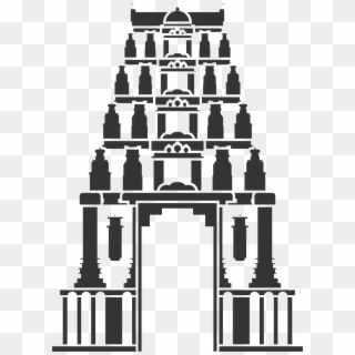If You Could See The Above Monogram - Hindu Temple Clipart