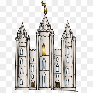 Lds Temple Silhouette Clip Art At Getdrawings - Salt Lake Temple Clipart - Png Download