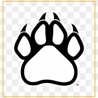 Fascinating Paw Print Outline Clip Art Cliparts Co - Transparent Panther Paw Png