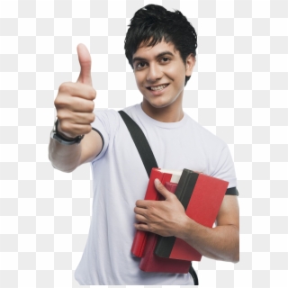 Student Png - College Student With Thumb Clipart