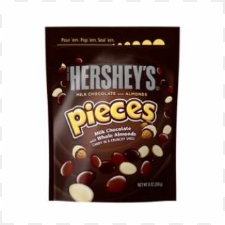 Hershey's Pieces Milk Chocolate With Almonds Candys, - Hershey's Clipart