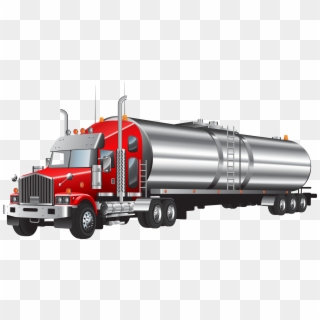 Truck And Trailer Silhouette At Getdrawings - Tank Truck Png Clipart