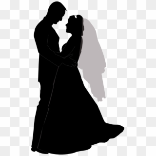 Wedding Couple Silhouette Png Free Download - Wedding Couple Silhouette Clip Art Transparent Png