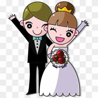 Bride Marriage Wedding Couple - Wedding Couple Animation Png Clipart