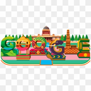 Republic - Google Doodle India Republic Day 2019 Clipart