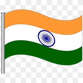The Indian National Flag Has Three Colors - Flag Clipart