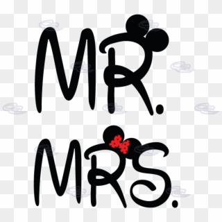 Mr&mrs Disney Cute Couple Shirts For Mr And Mrs With - Mr & Mrs Disney Clipart