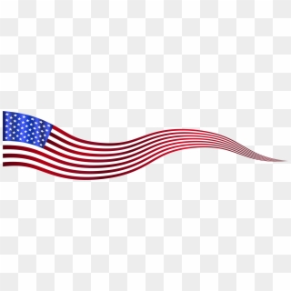 Clipart - Transparent American Flag Banner - Png Download
