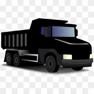 Graphic Royalty Free Download Truck Clipart Trucking - Black Dump Truck Clipart - Png Download