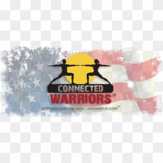 American Flag Grunge Previous Version For Ross Squared - Connected Warriors Logo Clipart