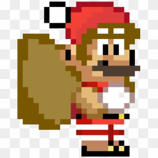 Christmas Mario Custom Emoji - Super Mario Odyssey Sprite Clipart