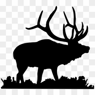 Deer Head Silhouette Png Download - Elk Silhouette Clipart