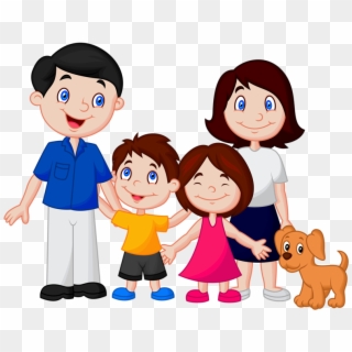 Happy Family Clipart Png - Dibujo De La Familia Transparent Png