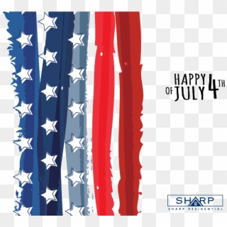 Happy 4th Of July From Sharp Residential - 4th Of July Backgrounds Png Clipart