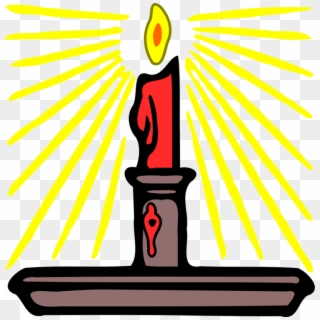 Lighting Candle Ray Sunlight - Bright Candle Clipart - Png Download