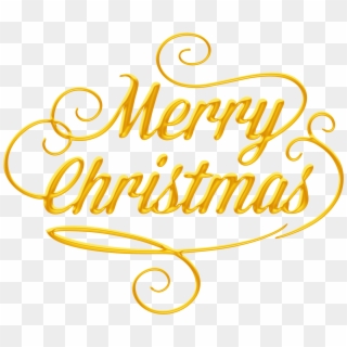 Merry Christmas Text Transparent Png Clip Art - Calligraphy