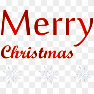 Red Text Merry Christmas Png Transparent Clip Art Image