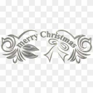 Christmas Text 5 - Merry Christmas Text Png Hd White Clipart