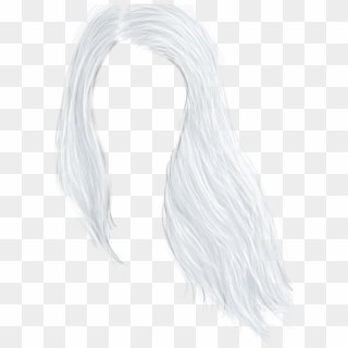 White Hair Png - Sketch Clipart
