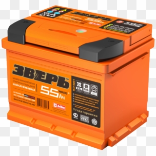 Automotive Battery Png Image - Аккумулятор Зверь 60 Ампер Clipart