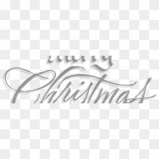 Merry Christmas Trans - Merry Christmas White Font Clipart