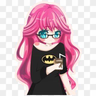 Anime Chibi Girl With Pink Hair Clipart