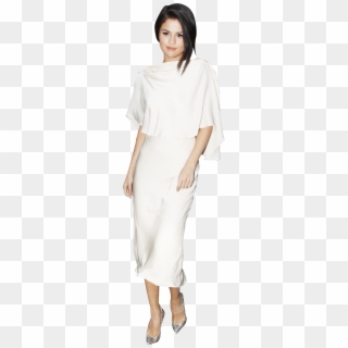 Selena Gomez White Dress, Dress Png - Costume Clipart