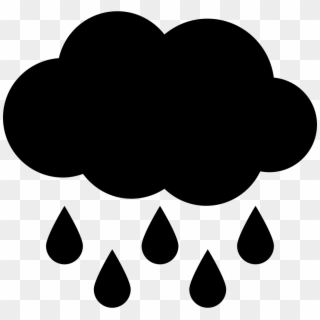 Png File - Cloud With Raindrops Svg Clipart