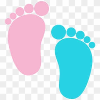 Baby Foot Png - Pink And Blue Baby Footprints Clipart