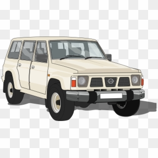 Toyota Clipart Car Front - Nissan Patrol Coloring Pages - Png Download