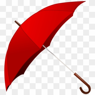 Umbrella Rain Red - Red Umbrella Clipart - Png Download
