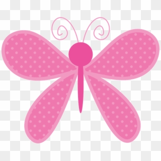 Flowerpot Babies - Butterfly Pink Clipart - Png Download