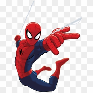 Comics And Fantasy - Ultimate Spider Man Swinging Clipart