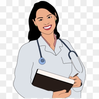 About Me - Female Doctor Clipart - Png Download