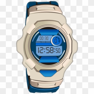 Blue Sport Digital Watch Png Clip Art - Watch Png Clipart Transparent Png