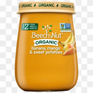 Organic Banana, Mango & Sweet Potatoes Jar - Beech Nut Baby Food Stage 2 Organic Clipart