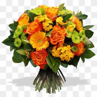 Bouquet Orange , Png Download - Bouquet Fete Des Grand Mere Clipart