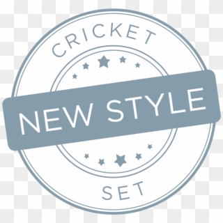 New Style Cricket Set - Label Clipart