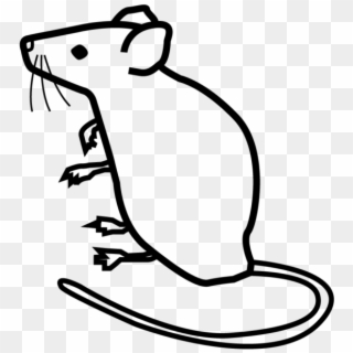 Mouse - Line Art Clipart