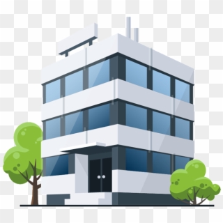 Cartoon Office Building - Clip Art Office Building - Png Download