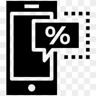 Mobile Profit Discount Offer Sale Finance Device Comments - Graphic Design Clipart