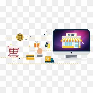 What Is An E-commerce Website - Graphic Design Clipart