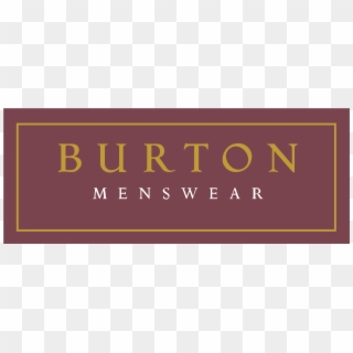 Burton Menswear Logo Png Transparent - Burton Menswear Clipart