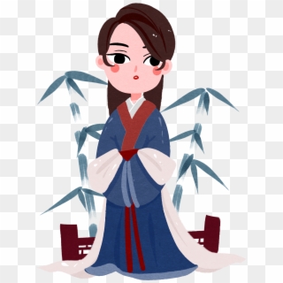 Hanfu Character Girl Illustration Png And Psd - Anime Girl With Multiple Arms Clipart