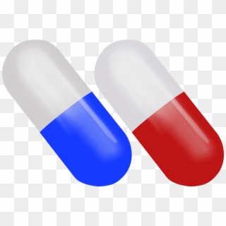 Medicine Clipart Blue Pill - Blue Pill - Png Download