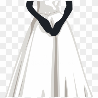 Bride Clipart Wedding Attire - Gown - Png Download